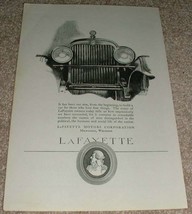 1923 Lafayette Car Ad, Love Fine Things!! - £14.78 GBP