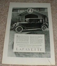 1923 Lafayette Car Ad, It Costs Little More!! - £14.48 GBP