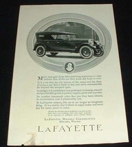 1923 Lafayette Car Ad, Gain from Motoring!! - £14.29 GBP