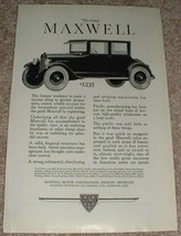 1923 Maxwell 4-passenger Coupe Ad - Push a Success!! - $18.49
