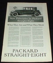 1923 Packard Straight Eight Car Ad - New Principles!! - $18.49
