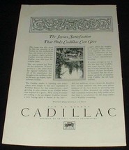 1926 Cadillac Car Ad, Joyous Satisfaction!!! - £14.78 GBP