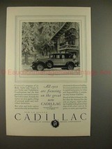1927 Cadillac Car Ad - All Eyes are Focusing!! - $18.49