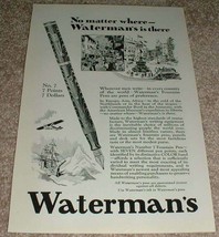 1929 Waterman No.7 Fountain Pen Ad, Nice!! - £14.86 GBP