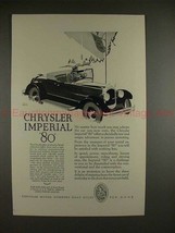 1927 Chrysler Imperial 80 Car Ad - NICE!! - £14.49 GBP
