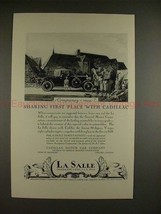 1927 LaSalle Car Ad - Sharing First Place with Cadillac - $18.49