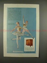 1943 GE Musaphonic Radio Ad, Alicia Markova Anton Dolin - £14.48 GBP