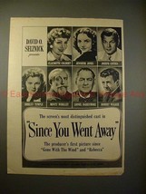 1944 Since You Went Away Movie Ad - Temple, Barrymore!! - £14.55 GBP
