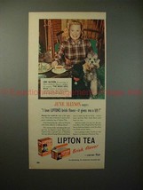 1948 Lipton Tea Ad w/ June Allyson - Gives Me a Lift!! - £14.72 GBP