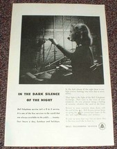 1948 Bell Telephone Ad, Switchboard Operator NICE!! - $18.49