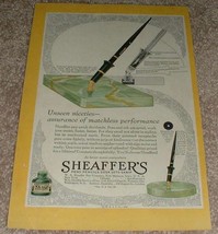 1929 Sheaffer&#39;s Desk Fountain Pen Set Ad!!! - £14.50 GBP