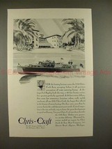 1930 Chris-Craft 48-Foot Luxury Cruiser Boat Ad!! - £14.53 GBP
