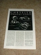 1931 Chrysler Straight Eight Car Ad, Great Strength!! - £14.76 GBP