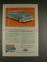 1954 Chevrolet Bel Air 4-door Sedan Ad - What&#39;s New!! - £14.55 GBP