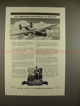 1943 WWII Buick B-24 Liberator Bomber Ad, Pursuit Axis! - £14.54 GBP