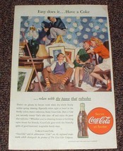 1946 Coke Coca-Cola Ad, Easy does it... Have a Coke!! - £14.44 GBP