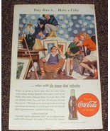 1946 Coke Coca-Cola Ad, Easy does it... Have a Coke!! - £14.54 GBP