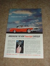 1956 Chrysler Car Ad, Powerstyle NICE!! - £14.54 GBP