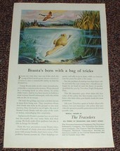 1949 Travelers Insurance Ad, Branta - Canada Goose!! - £15.01 GBP