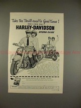 1950 Harley Davidson Hydra-Glide Motorcycle Ad, Thrill! - $18.49