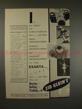 1953 Exakta VX Camera Ad - Press, Medical, Portrait!! - £14.45 GBP