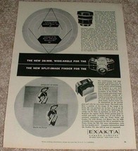 1953 Exakta VX Camera Ad - Split-image Finder NICE!! - £14.45 GBP