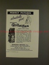 1953 Rollei Rolleiflex Camera Ad - Perfect Pictures!! - £14.82 GBP