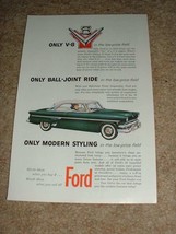 1954 Ford Ad, Only V-8 in Low-Price Field!!! - $18.49