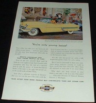 1954 Yellow Chevrolet Bel Air Sport Coupe Ad! - £14.74 GBP