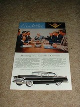 1955 Black Cadillac Ad, Meeting of Owners!!! - $18.49