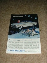 1955 Chrysler Windsor DeLuxe Ad, Blue Moon!!! - £14.53 GBP