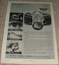 1956 Automatic Exakta VX Camera Ad, NICE!! - £14.45 GBP