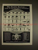 1956 Exakta VX Camera Ad - Covers The Wide-Wide World!! - £14.45 GBP