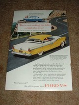 1956 Ford Fairlane Fordor Victoria Ad, NICE!! - £14.78 GBP