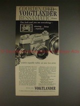 1960 Voigtlander Bessamatic Camera Ad - Coordinated! - $18.49