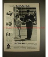 1961 Miranda D &amp; Automex Camera Ad - Nude Woman, Splash - £14.78 GBP