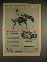 1956 Voigtlander Vitessa L Automatic Camera Ad, Rodeo! - $18.49