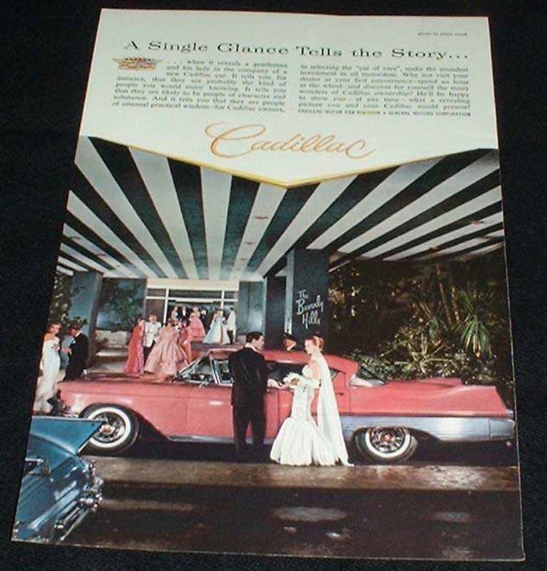 Primary image for 1957 Cadillac Ad, A Single Glance Tells!!!