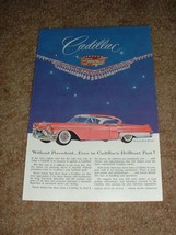 1957 Pink Cadillac Car Ad, Without Precedent! - £14.77 GBP