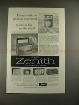 1957 Zenith Royal 500, 800, Trans Oceanic, Radio Ad! - £14.77 GBP