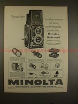 1958 Minolta Autocord Camera Ad - Professionals Prefer! - £14.58 GBP