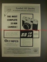 1958 Olympus 35-SII Camera Ad - The Most Complete 35mm! - £13.82 GBP