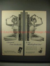 1959 2-page Maidenform Twice-over Bra Ad - Bookends!! - £14.78 GBP
