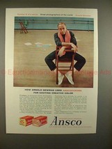 1959 Ansco Film Ad w/ Choreographer Jerome Robbins!! - £14.45 GBP