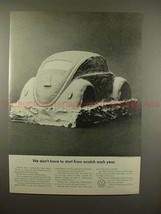 1969 Volkswagen Beetle Car Ad, Don&#39;t Start from Scratch - £14.55 GBP