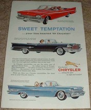 1959 Chrysler Windsor, 300E, &amp; New Yorker Ad! - £14.54 GBP