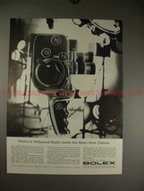 1960 Bolex D-8L Movie Camera Ad - Hollywood Studio!! - £14.54 GBP