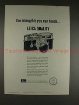 1960 Leica Camera Ad - The Intangible You Can Touch!! - £14.72 GBP
