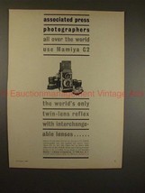 1960 Mamiya C2 TLR Camera Ad - Associated Press Use!! - £14.73 GBP