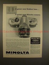 1960 Minolta SR-1 Camera Ad - Great New Rokkor Lens!! - £13.82 GBP